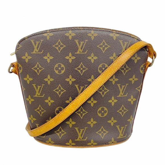 Louis Vuitton Monogram Drouot Shoulder Bag M51290 Brown Women's - Picture 1 of 10